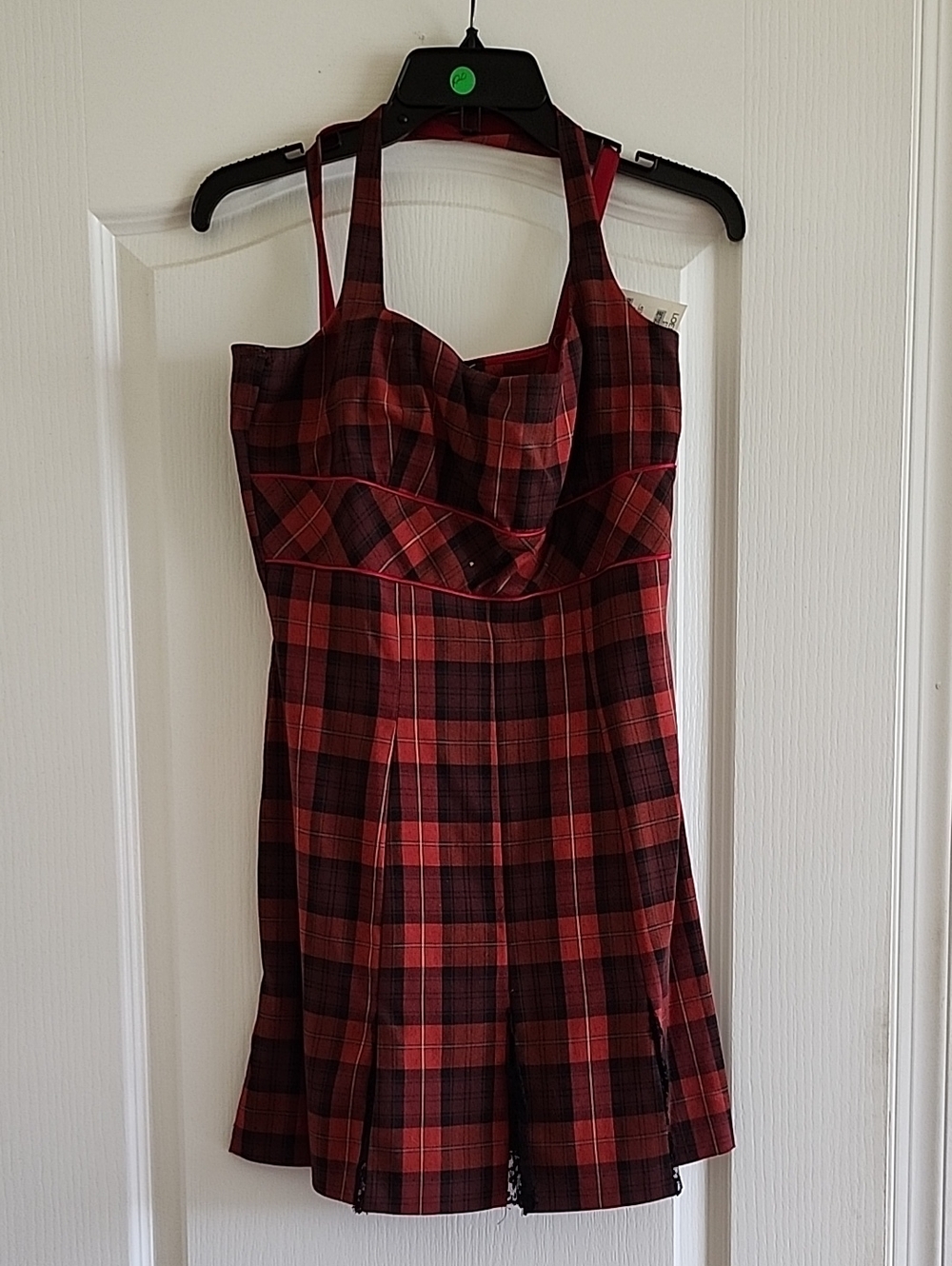 Betsey Johnson Red and Black Plaid Mini Dress